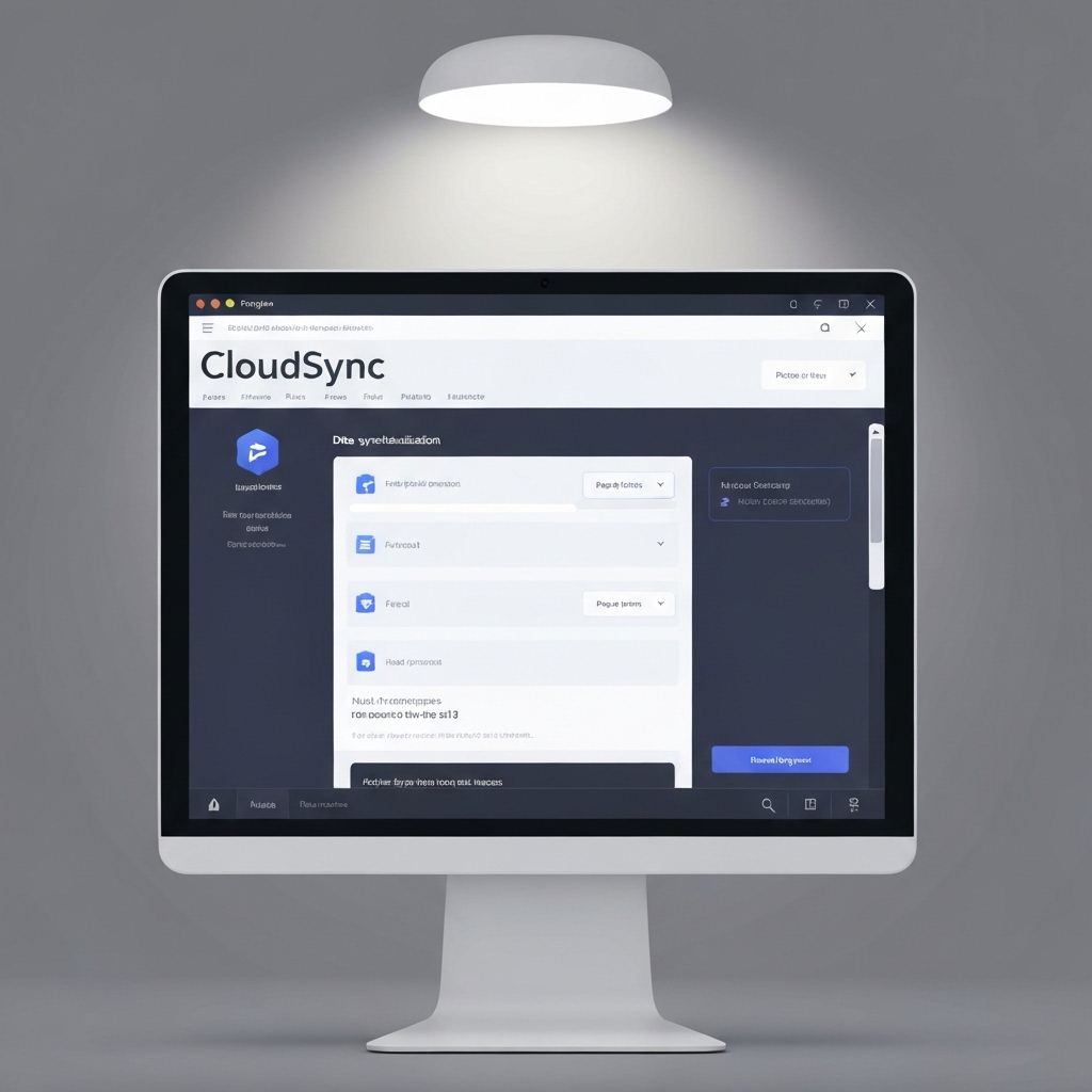 CloudSync Product Mockup
